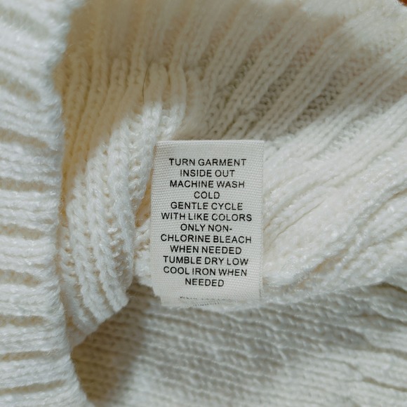 Marled  Sleeveless Knit Sweater Tank Top Size S Egret Willow Cream‎ - Picture 7 of 8